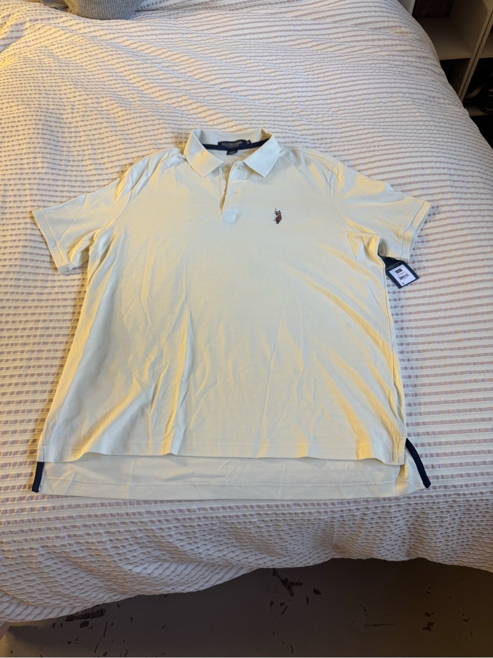 U.S. Polo Assn. Short Sleeve Polo Shirt - cream